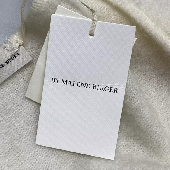 NEW MALENE BIRGER Womens Sweater Ivory Size XS Rhila V-Neck Pullover Long Sleeve - Picture 9 of 11